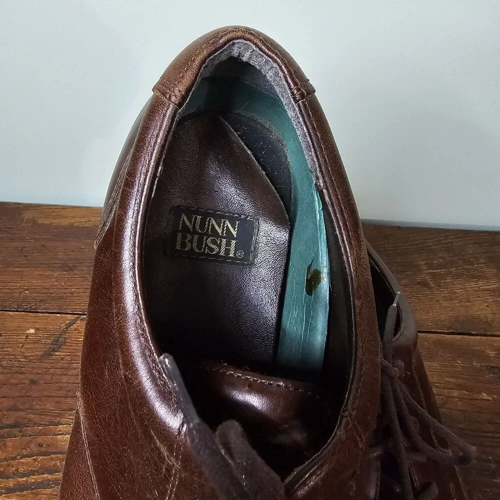 Nunn Bush Mens Oxford Leather‎ Brown Shoes Size 11 81250-51